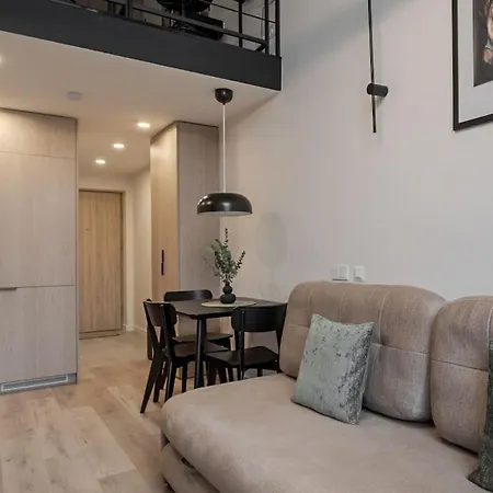Апартаменты Brand New 58 Loft With Free Parking Вильнюс